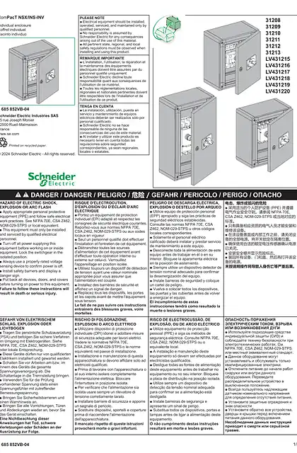 schneider施耐德Compact NSX - INS_INV - Steel Individual Enclosure - 说明页
